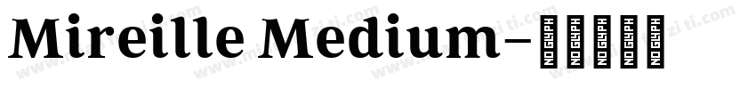 Mireille Medium字体转换